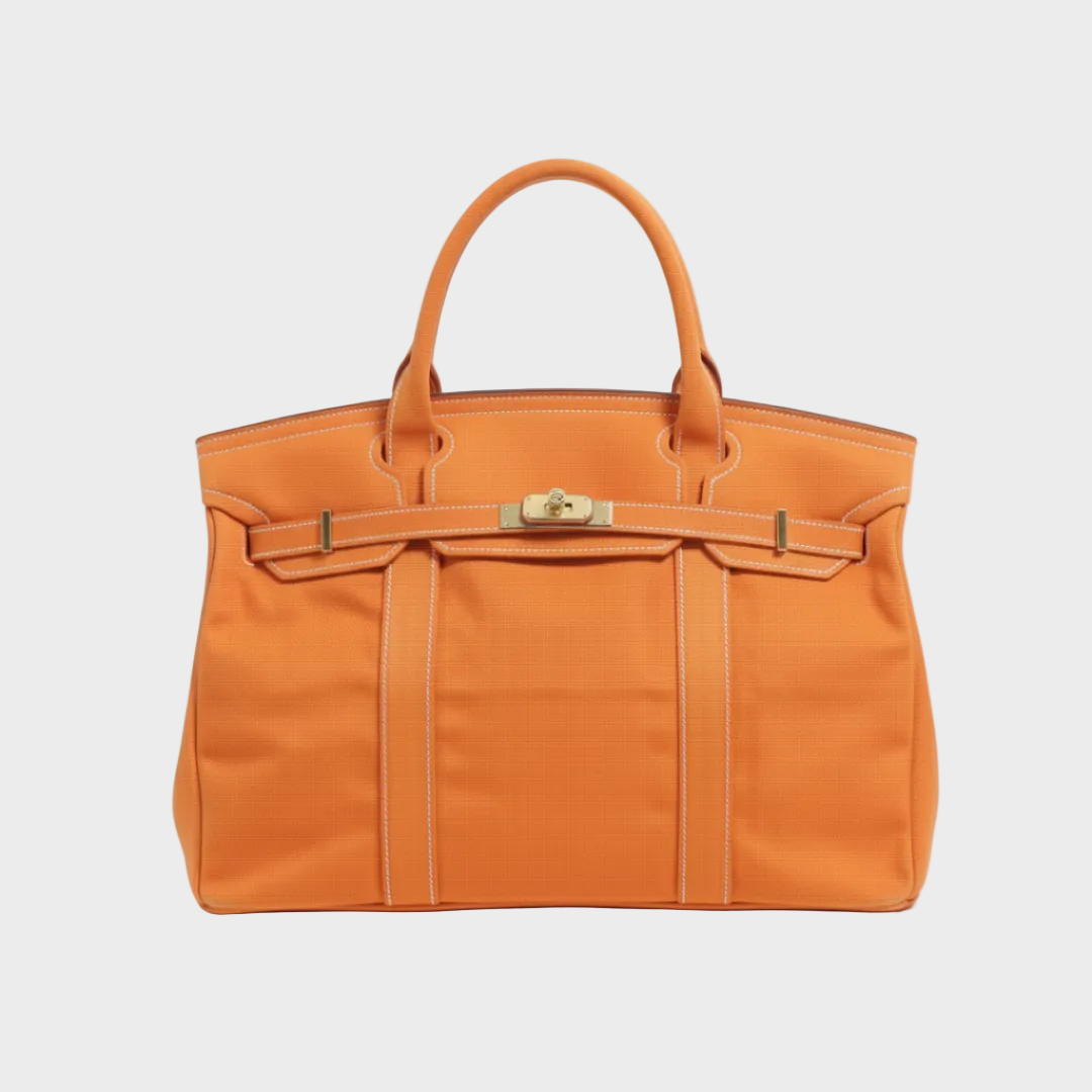 Women’s Vintage Look Canvas Structured Utility Handbag