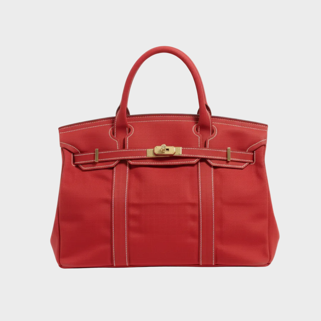 Women’s Vintage Look Canvas Structured Utility Handbag