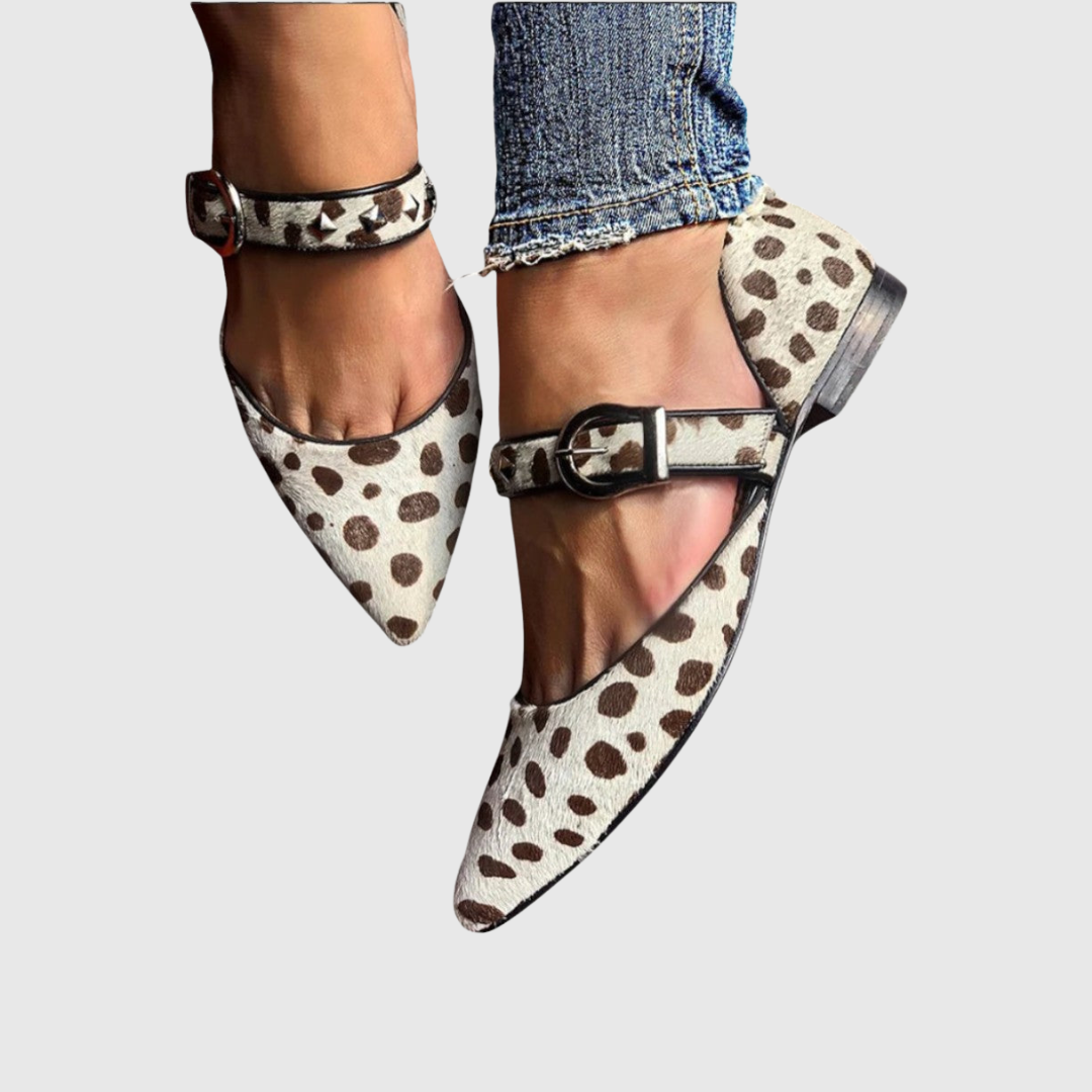 Women's Studded Printed Shoes