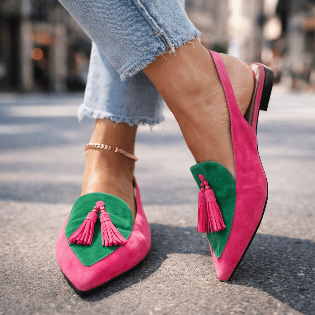Women's Sandals with Straps and Fringes