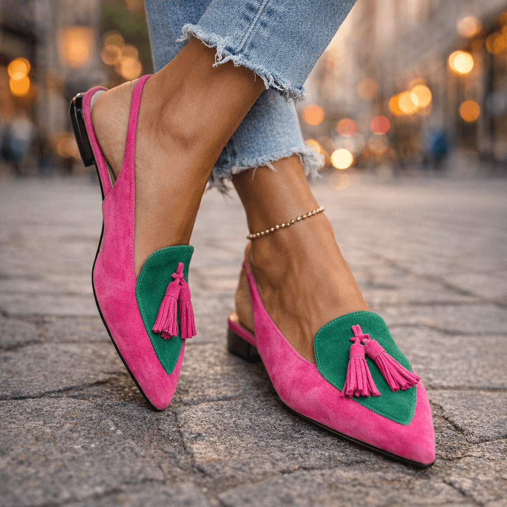 Women's Sandals with Straps and Fringes