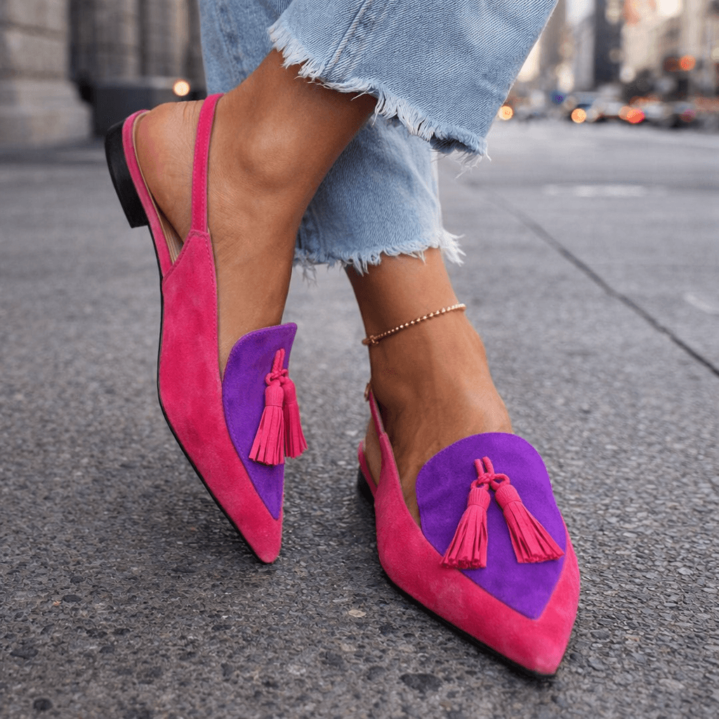 Women's Sandals with Straps and Fringes