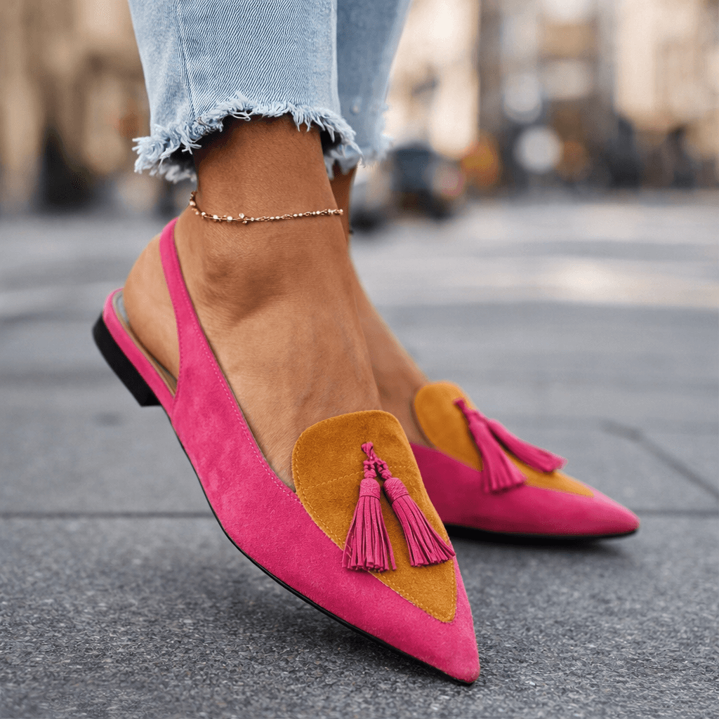 Women's Sandals with Straps and Fringes
