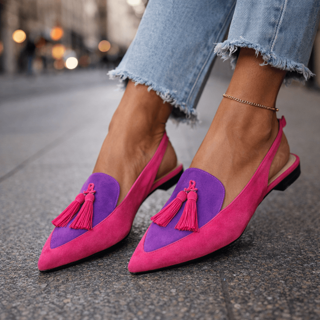 Women's Sandals with Straps and Fringes