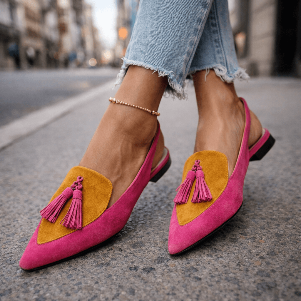 Women's Sandals with Straps and Fringes