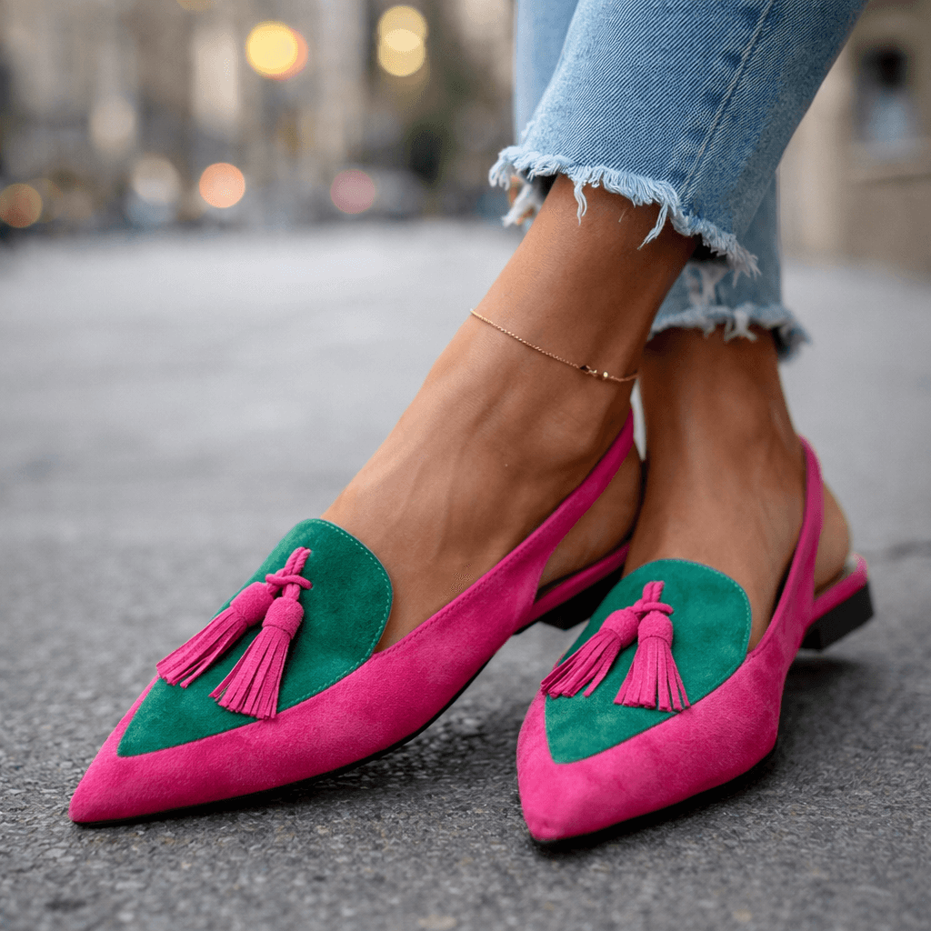 Women's Sandals with Straps and Fringes