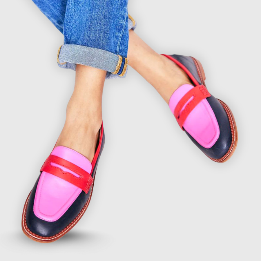Women's Two-Tone Contrasting Loafers