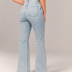 Zora | Women’s Flared High-Waisted Denim Jeans - Image 4