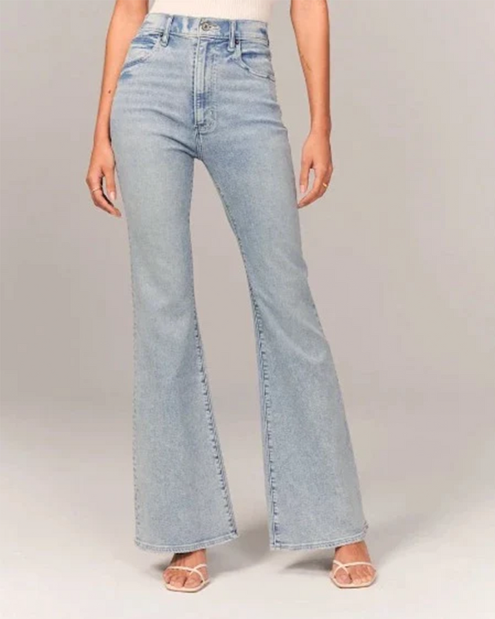 Zora | Women’s Flared High-Waisted Denim Jeans - Image 1