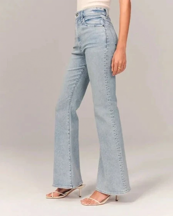 Zora | Women’s Flared High-Waisted Denim Jeans - Image 3