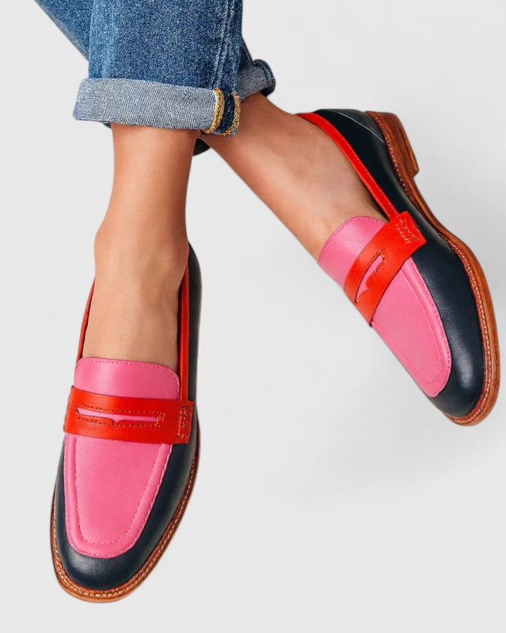 Women's Elegant Two Tone Loafers
