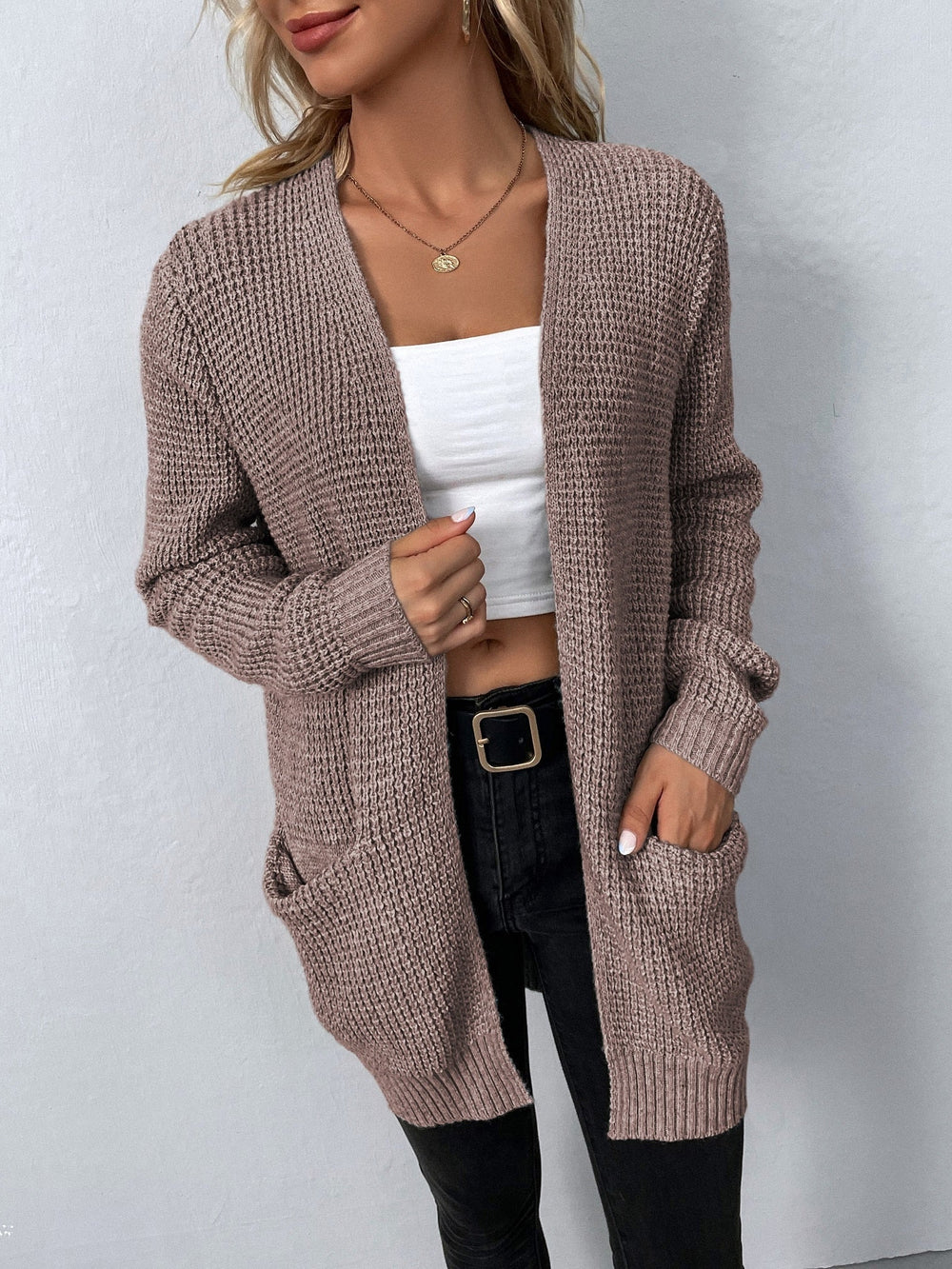 Georgia | Women’s Relaxed Fit Open Front Cardigan - Image 2