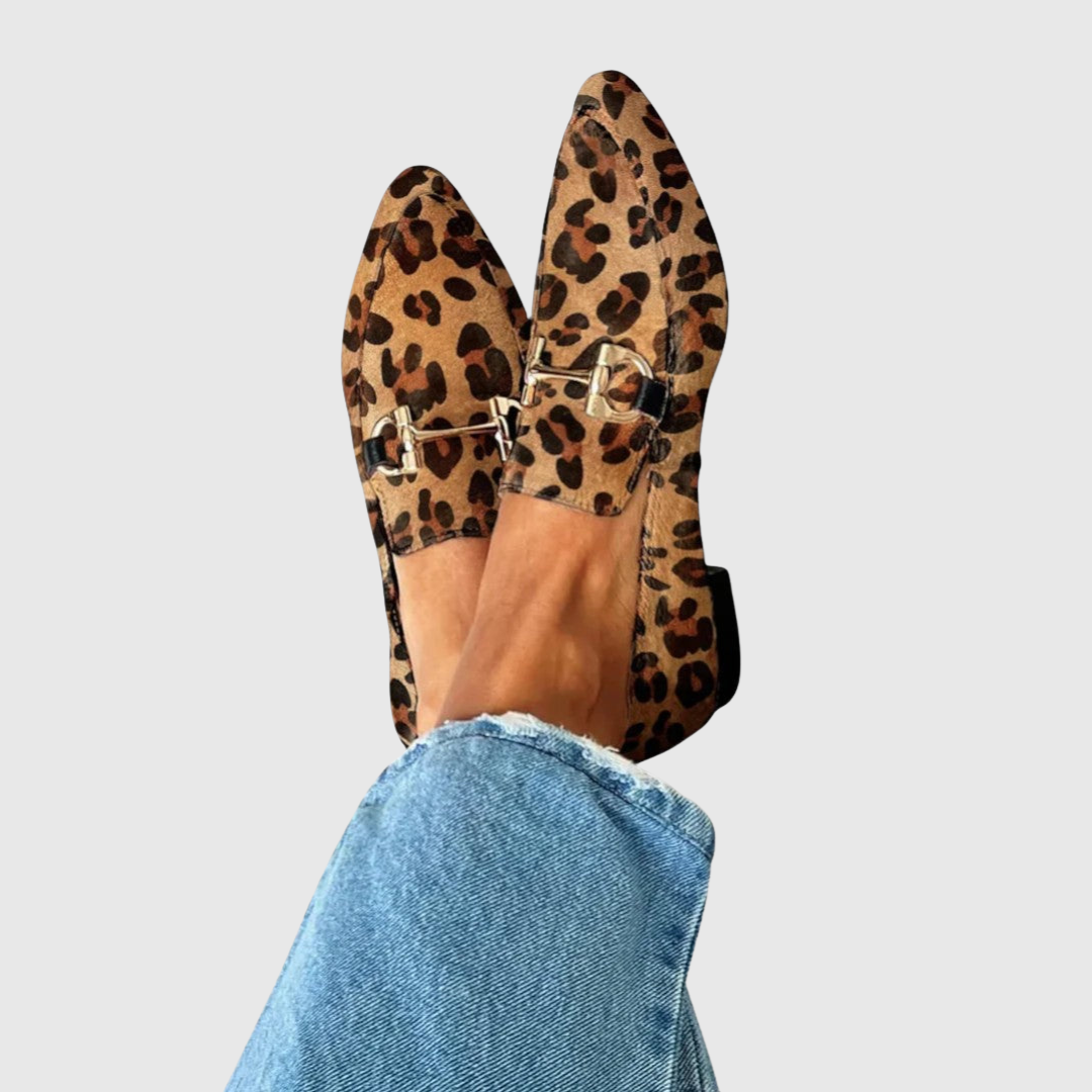 Women's Elegant Leopard Print Loafers