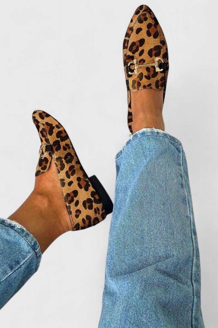 Women's Elegant Leopard Print Loafers
