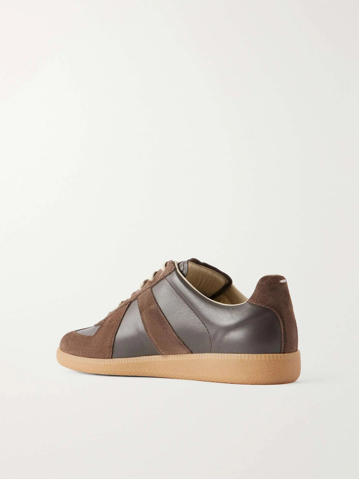 GATS | Brown Calf Suede & Leather Casual Sneakers With Gum Sole